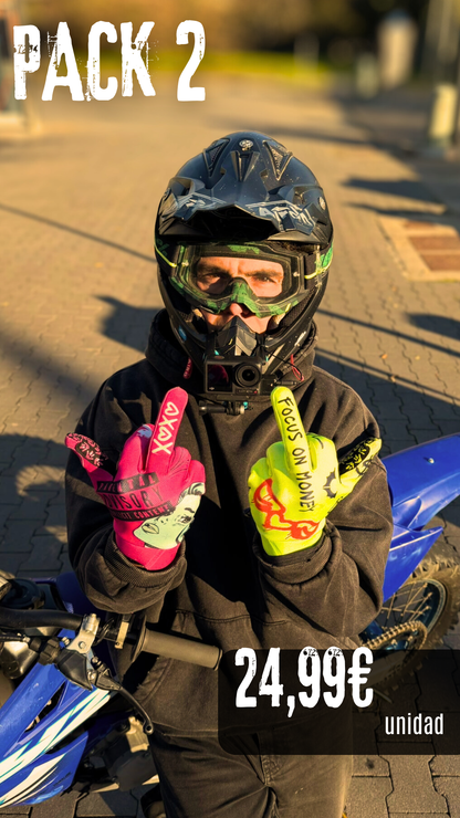 PACK 2 GUANTES (AMARILLO + ROSA)