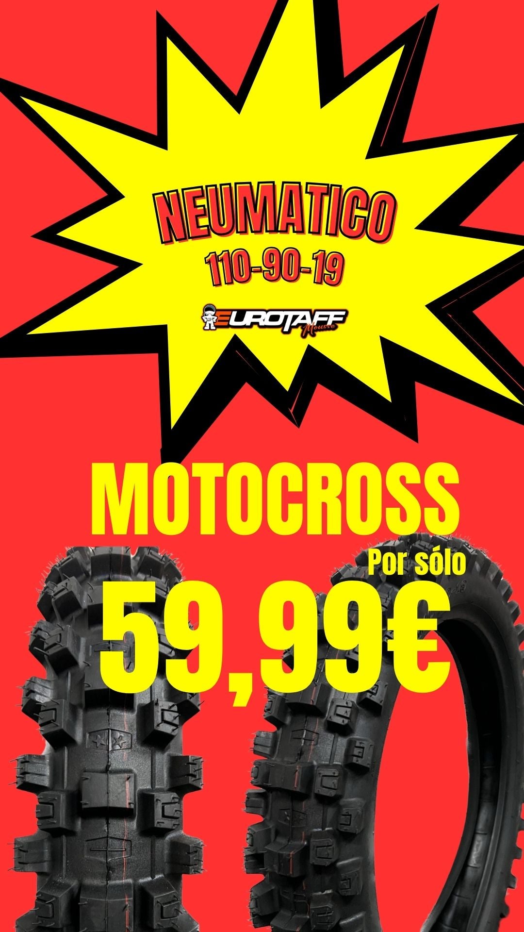 Neumático Trasero Eurotaff [TS179] (110/90/19)