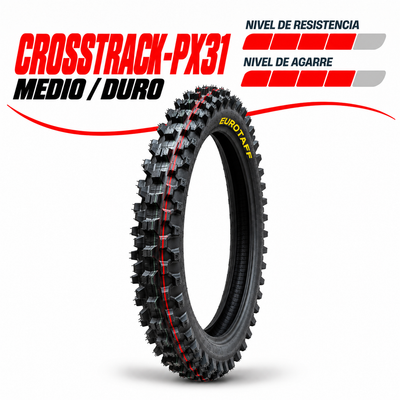 Neumático Delantero Motocross Eurotaff CROSSTRACK PX31 80/100-21